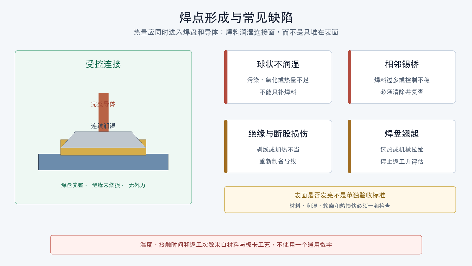 焊点形成与常见缺陷