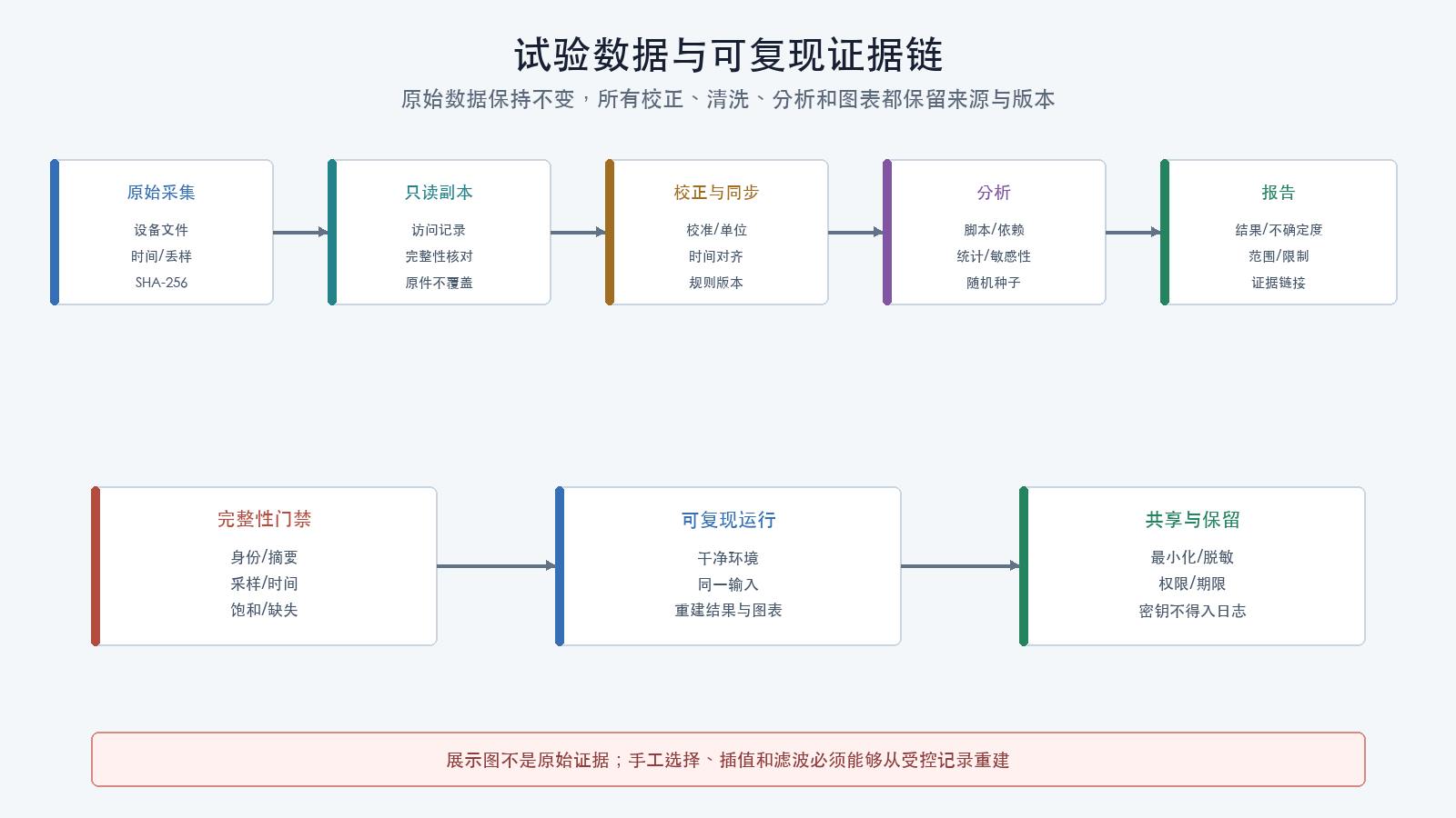 试验数据与可复现证据链